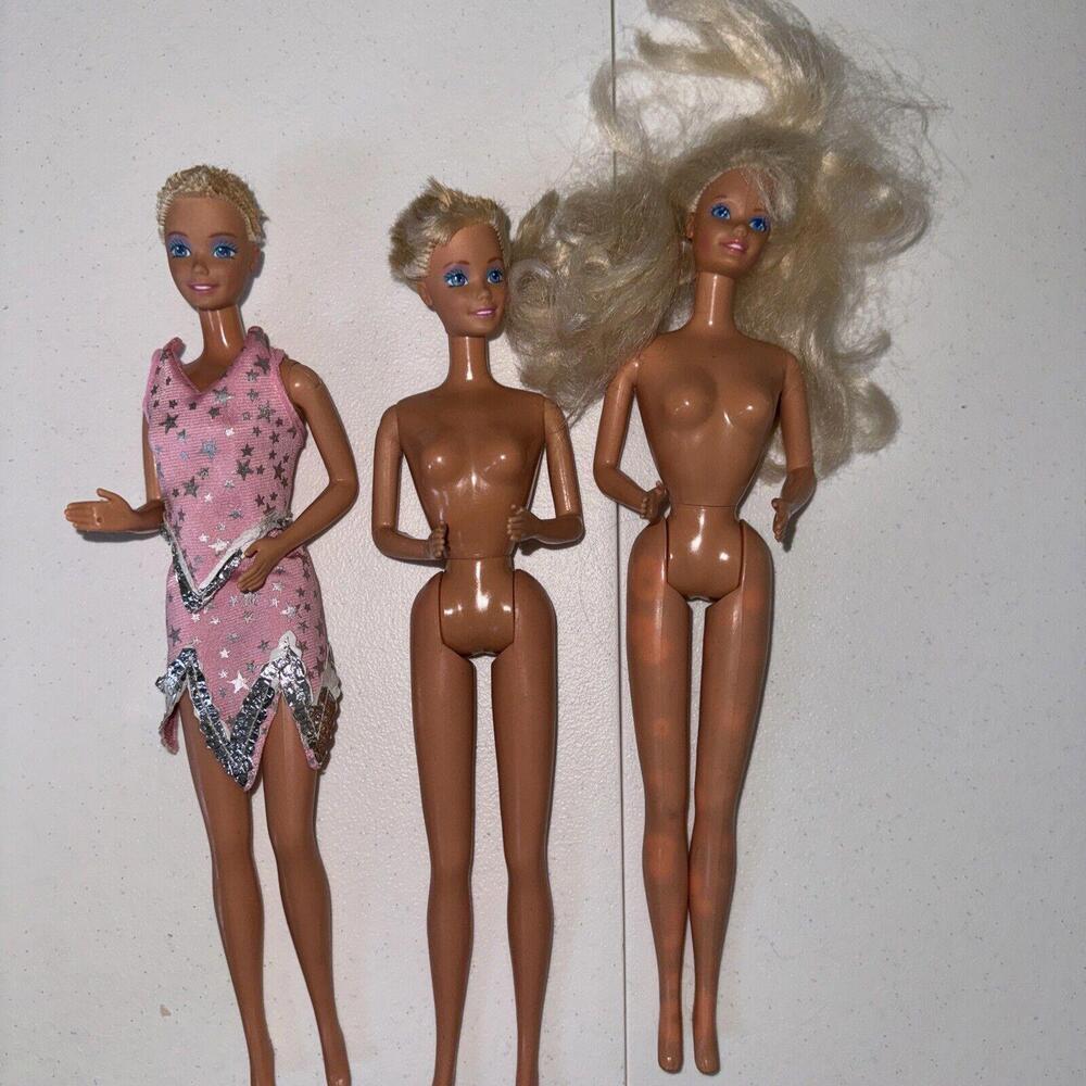 VINTAGE Mattel 1966 Barbie Doll Blonde Lot Of 3